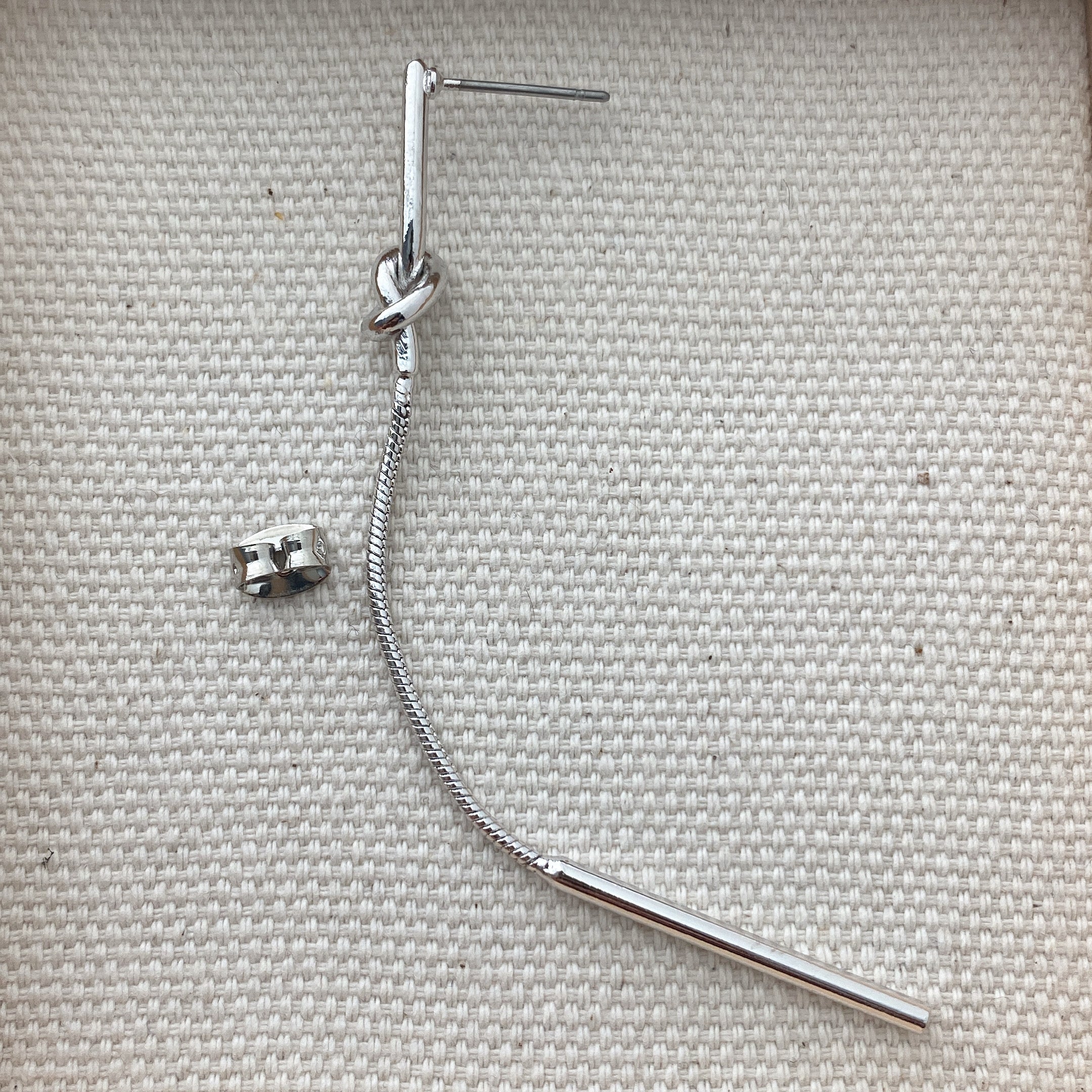 Knotted Snake Chain Earrings