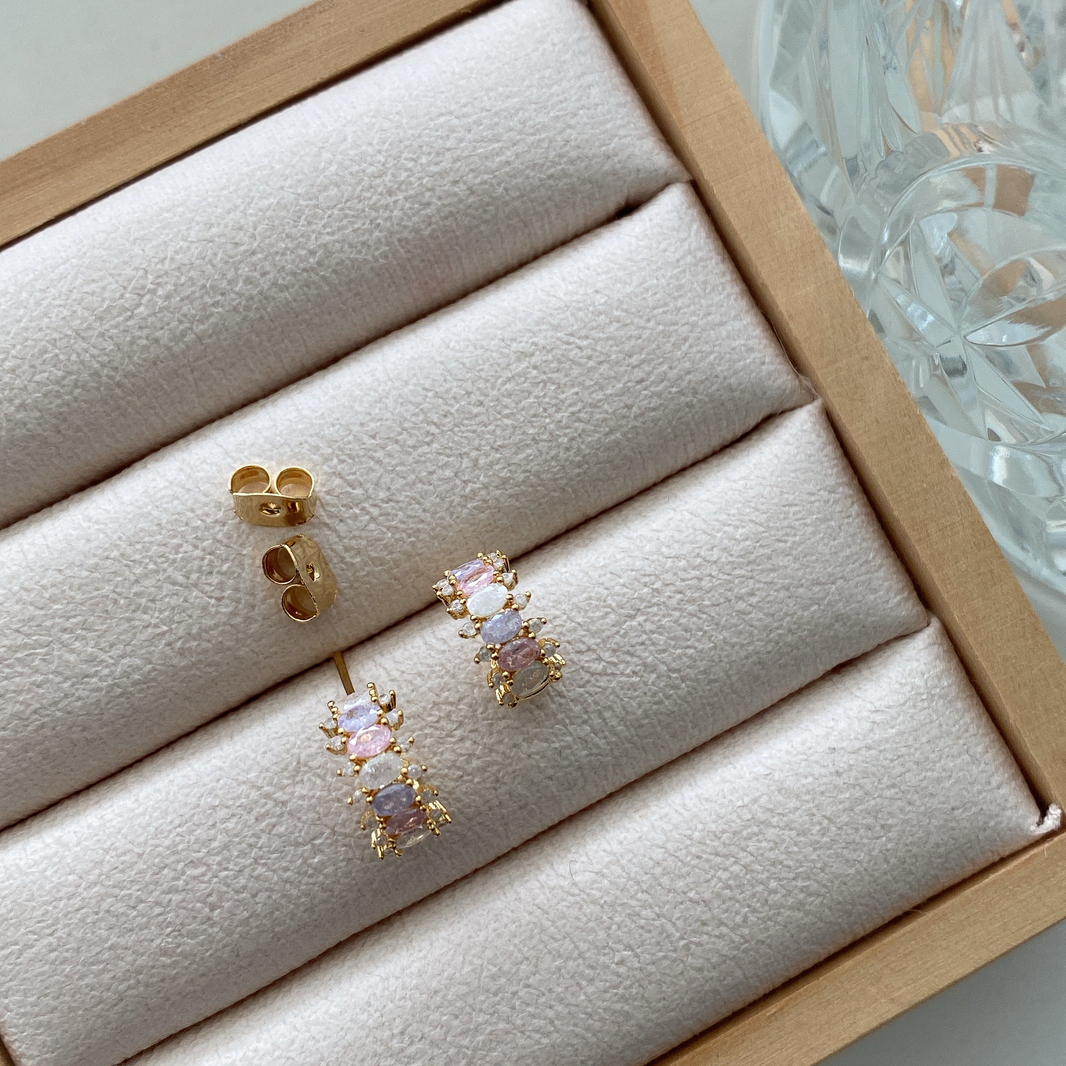 Blush Hoop Earrings