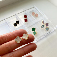 Clover Leaf Pantone Stud Earrings