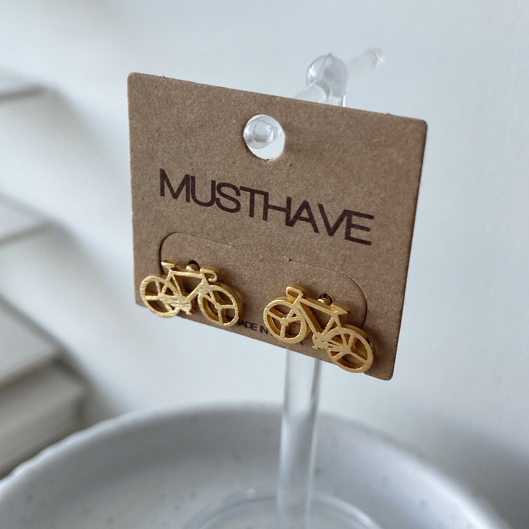 Bicycle Earrings