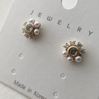 Pearl Eclipse Teeny Earrings