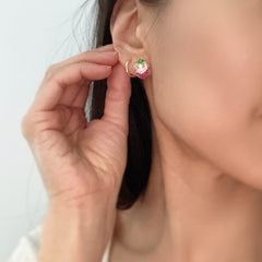 Fruit Earrings - Strawberry Sparkle