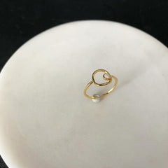 Opal Levitate Circle Ring