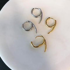 Huggie Hoop Earrings: Talon Nine