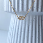 Pavé Evil Eye Necklace