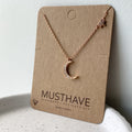 Crescent Moon & Star Necklace