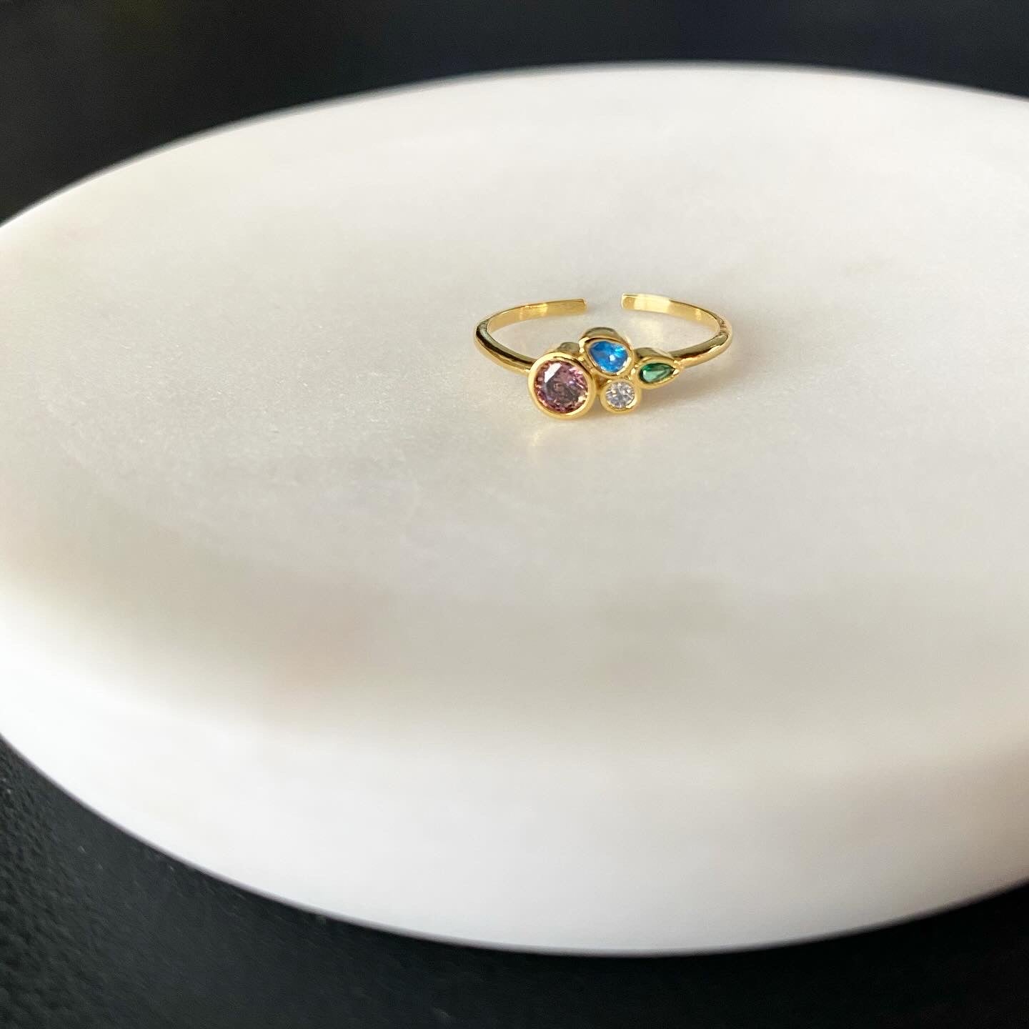 Multi Wildflowers Cluster Ring