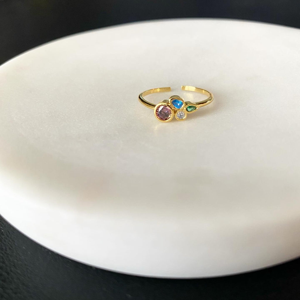 Multi Wildflowers Cluster Ring