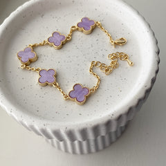 Clover Leaf Pavé Mix Bracelet