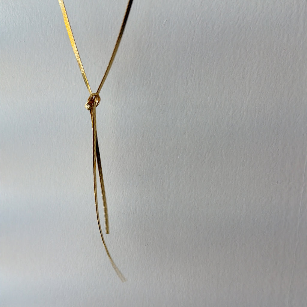 Herringbone Knot Necklace