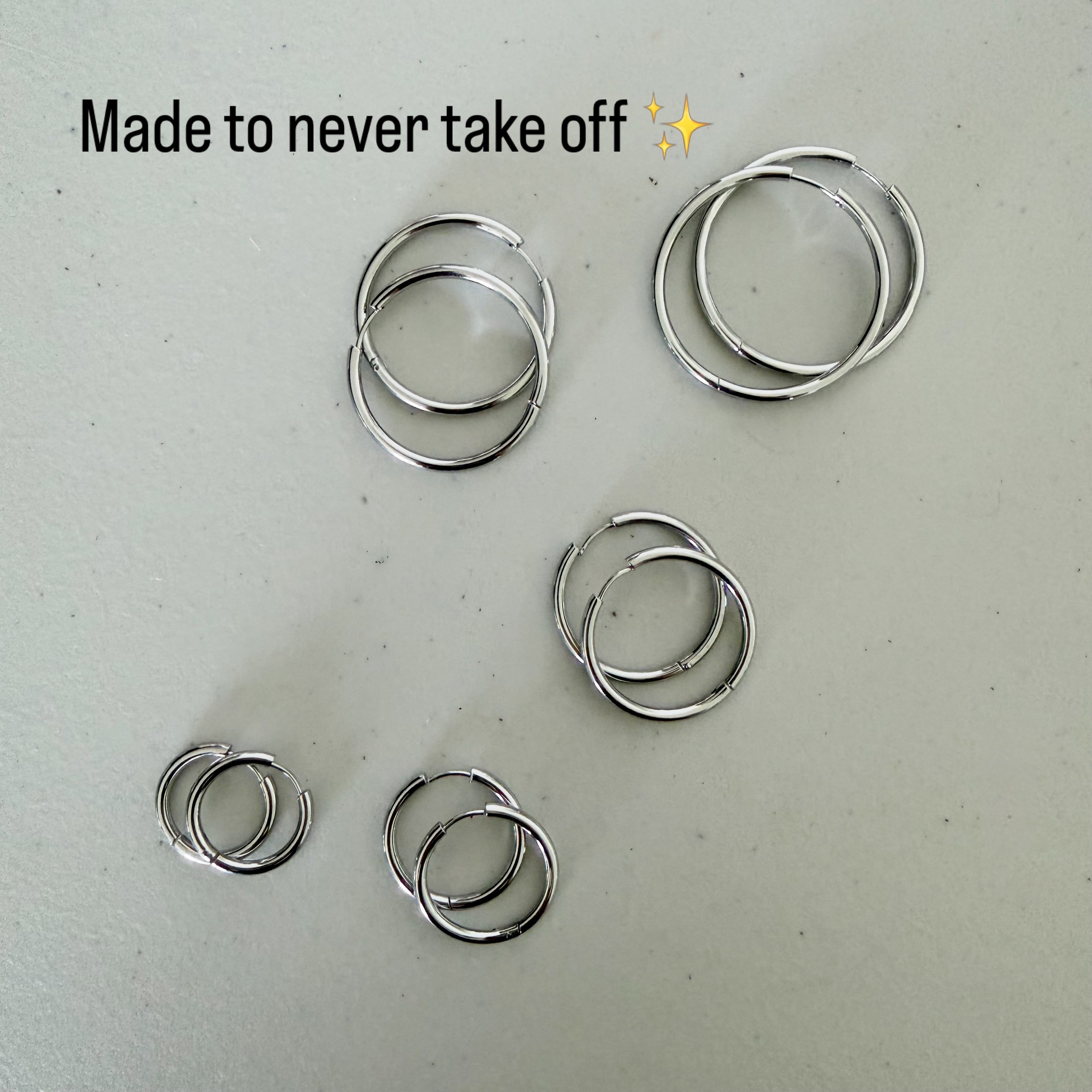 Everyday Hoop Earrings in Stainless Steel