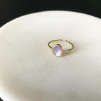 Ovalness (MOP) Poetry Plum Ring
