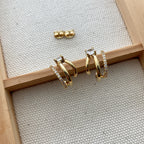 Pavé Cubic Grip Earrings