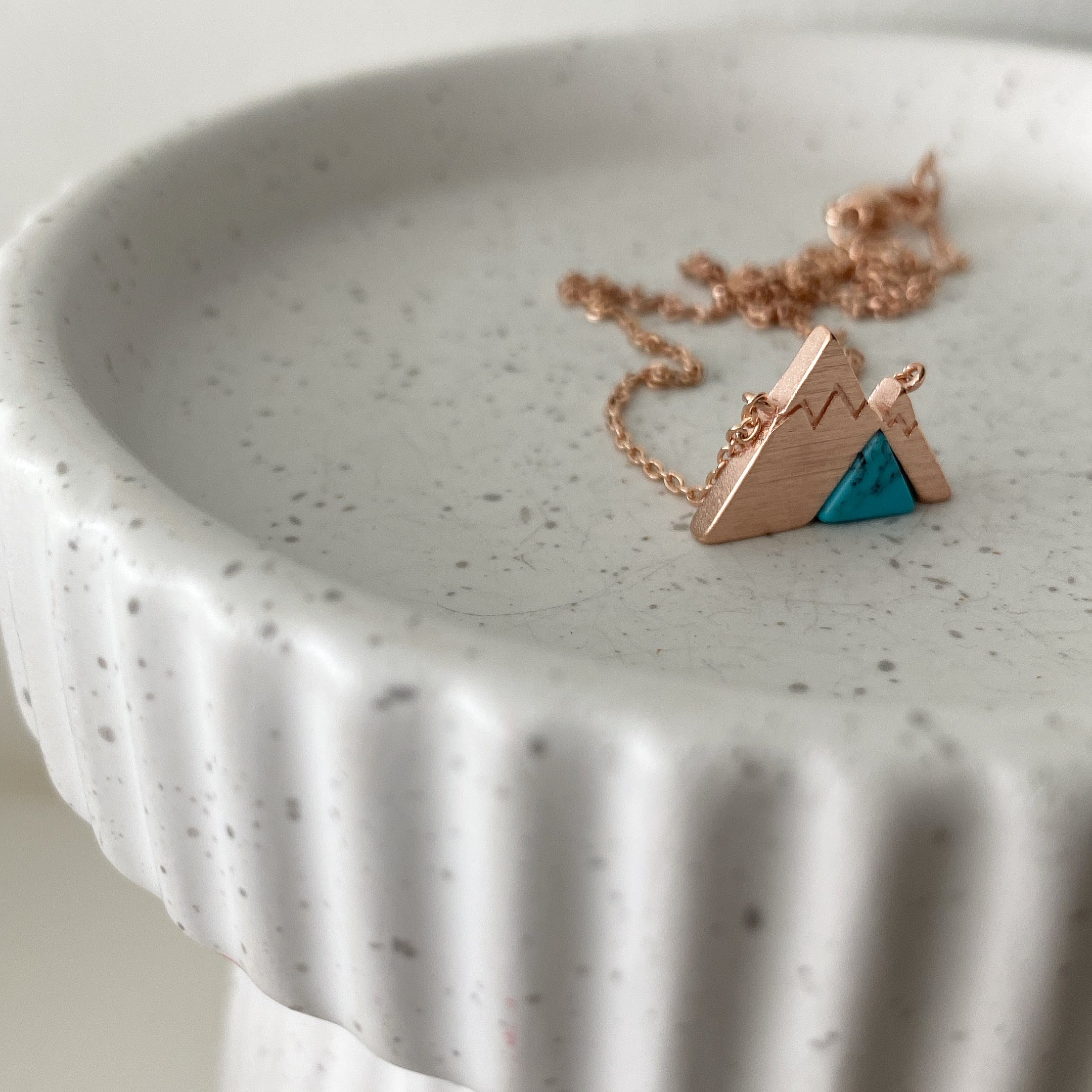 Mountain Range Gemstone Necklace