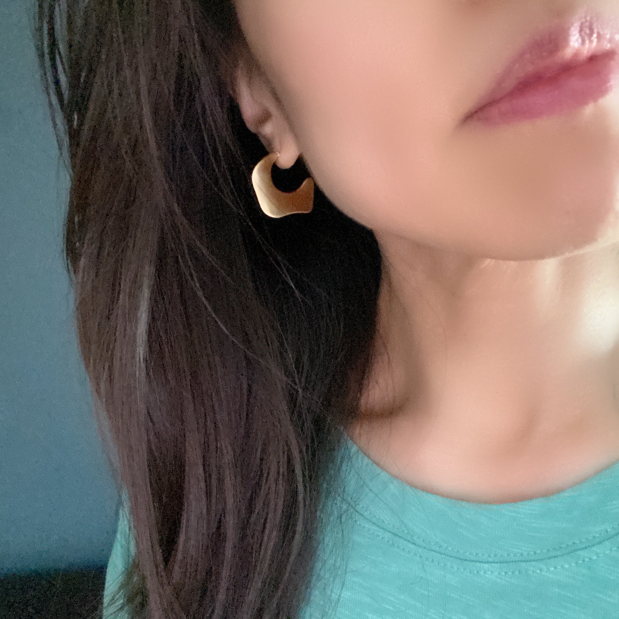 Shapeless Square Hoop Earrings