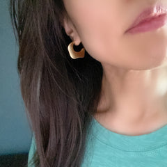Shapeless Square Hoop Earrings