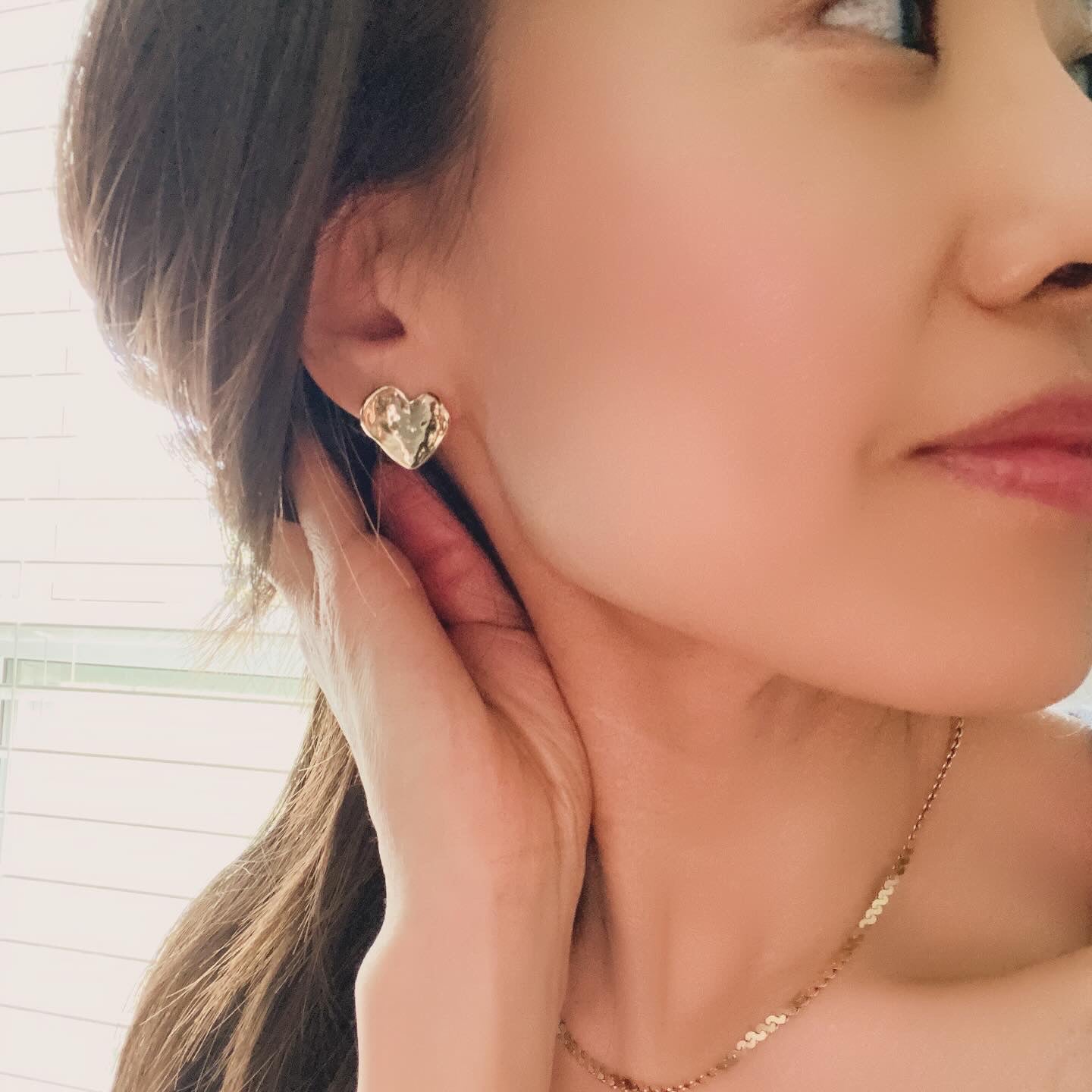 Concave Heart Earrings