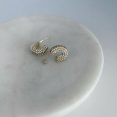 Perfect Pearl Hoop Earrings