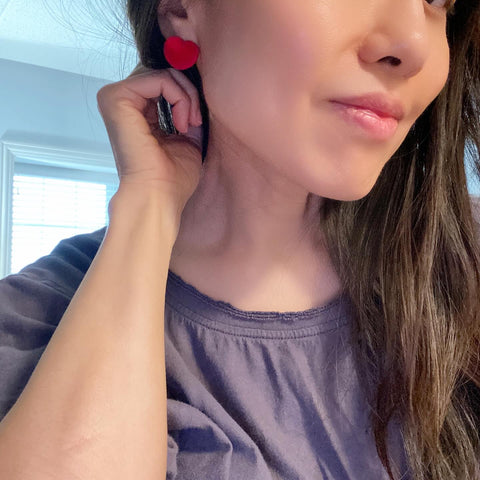Velvet Heart Earrings