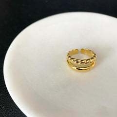 Braid Double Ring