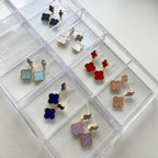 Clover Leaf Pantone Drop Earrings