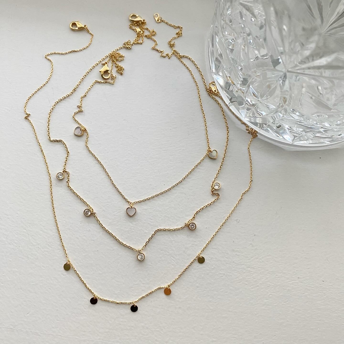Dangling Hearts Necklace