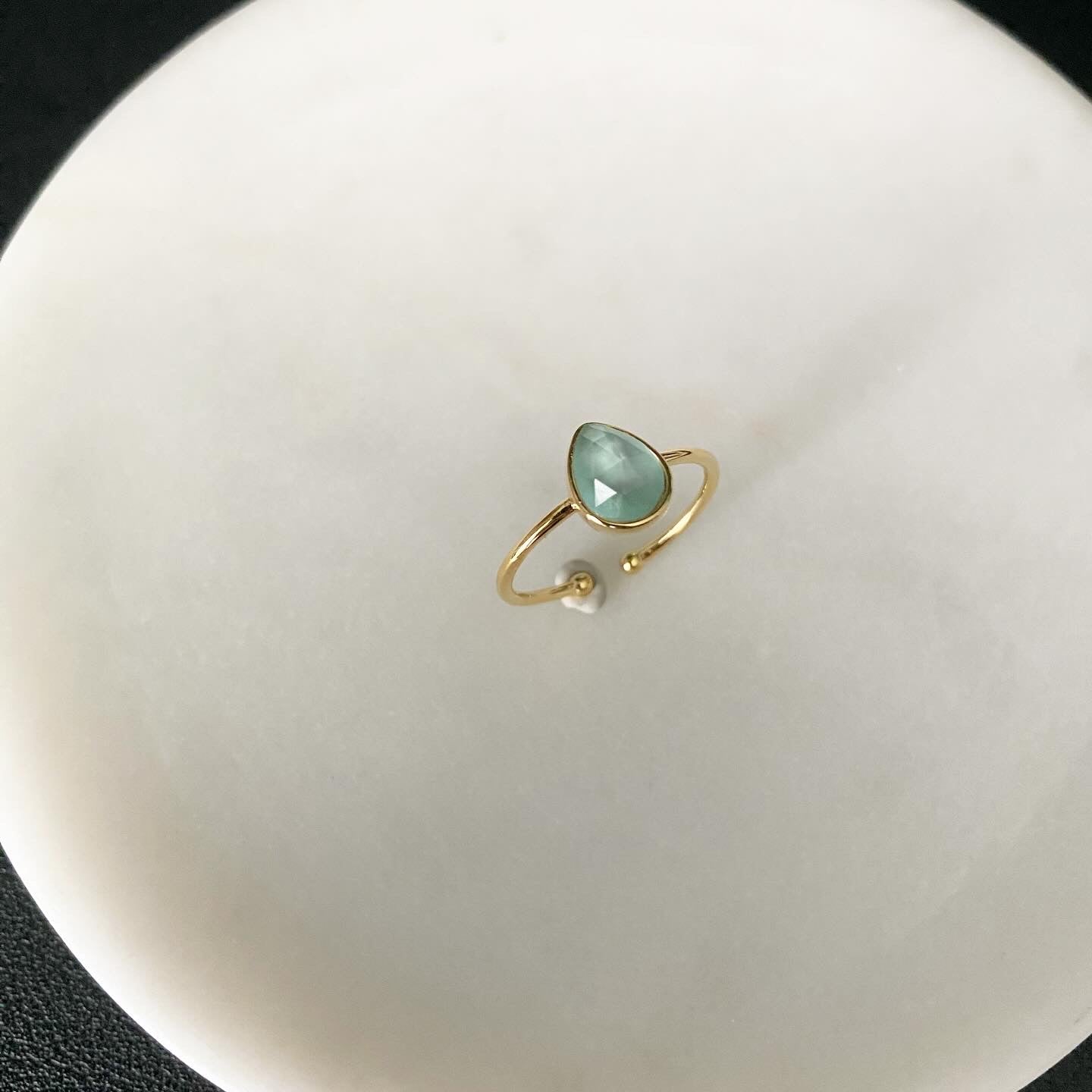 Teardrop (MOP) Minty Ring