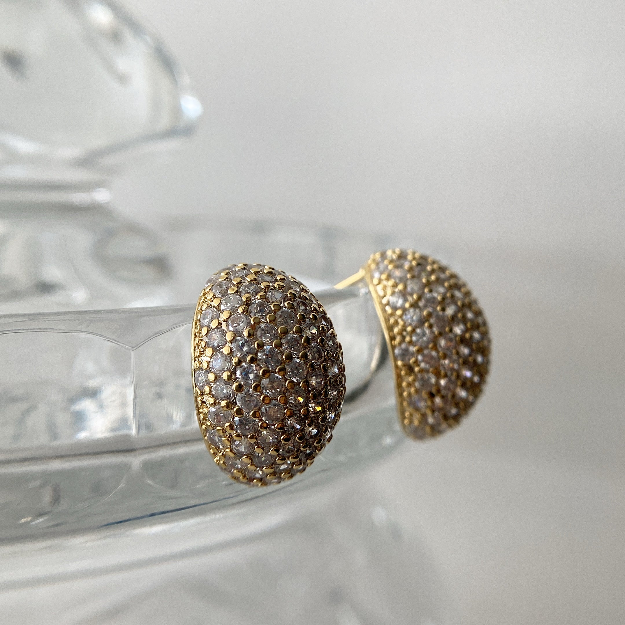 Pavé Dome Earrings