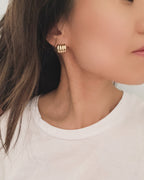 Fluted Shrimp Hera Earrings
