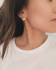 Fluted Shrimp Hera Earrings