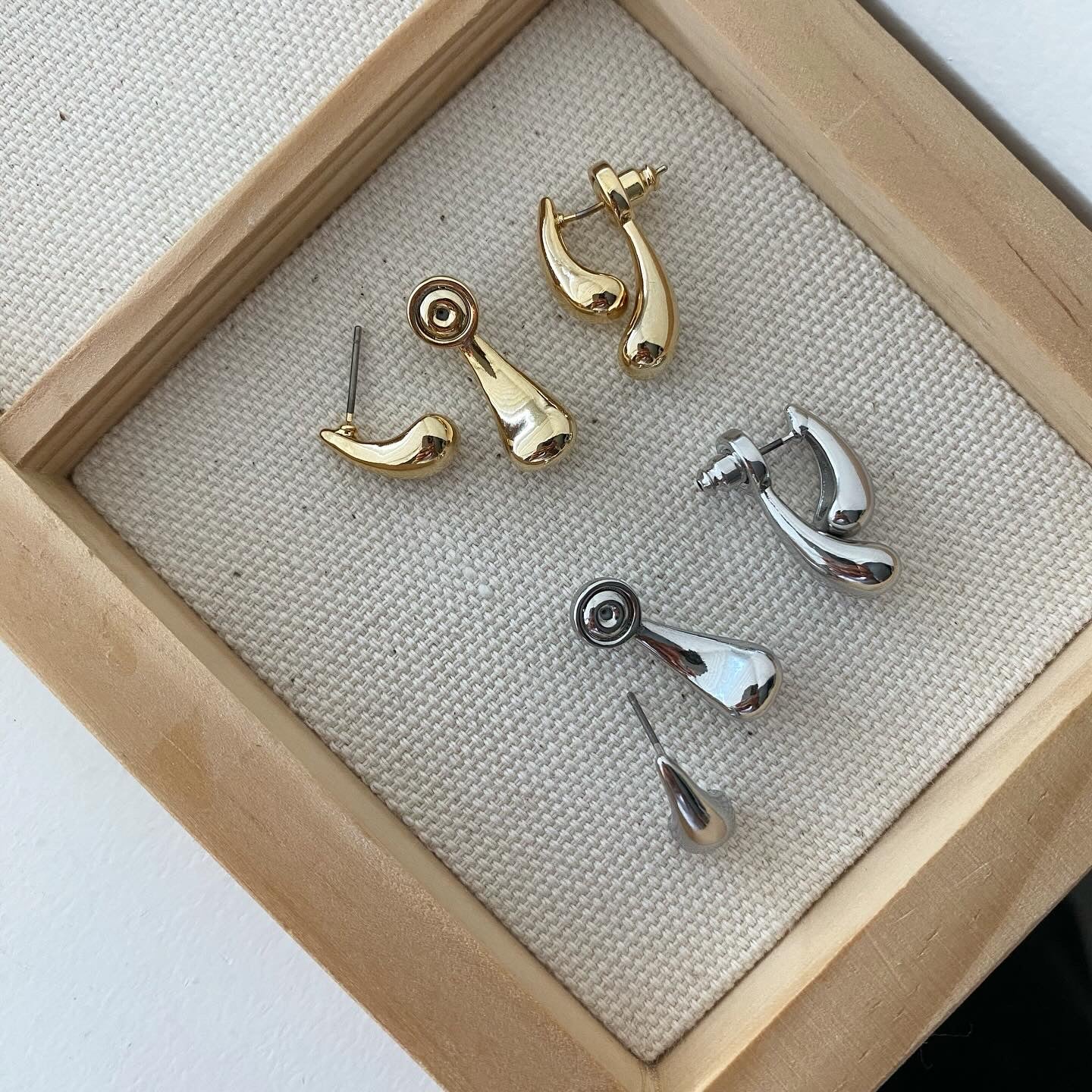 Front-Back: Teardrop Earrings