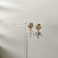 Marquise Lotus Earrings
