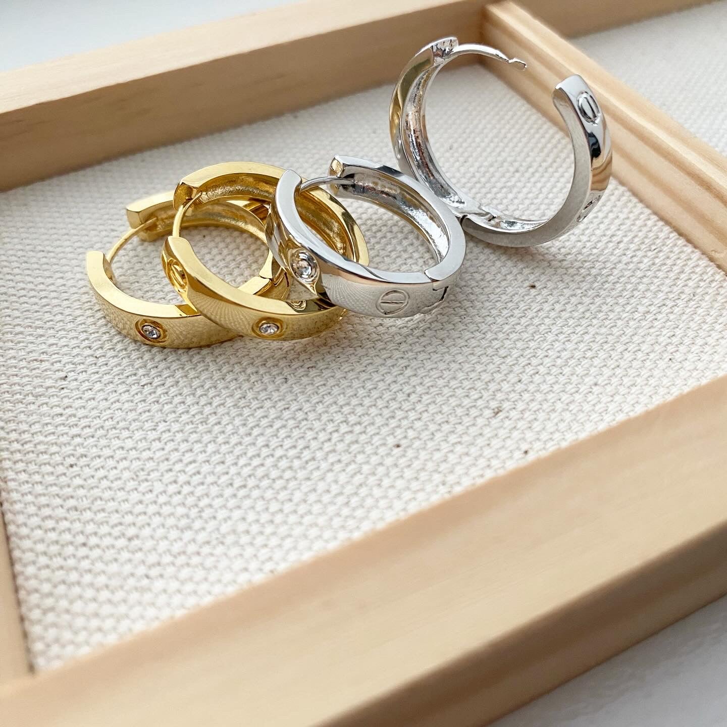 LOVE-ly CZ Hoop Earrings