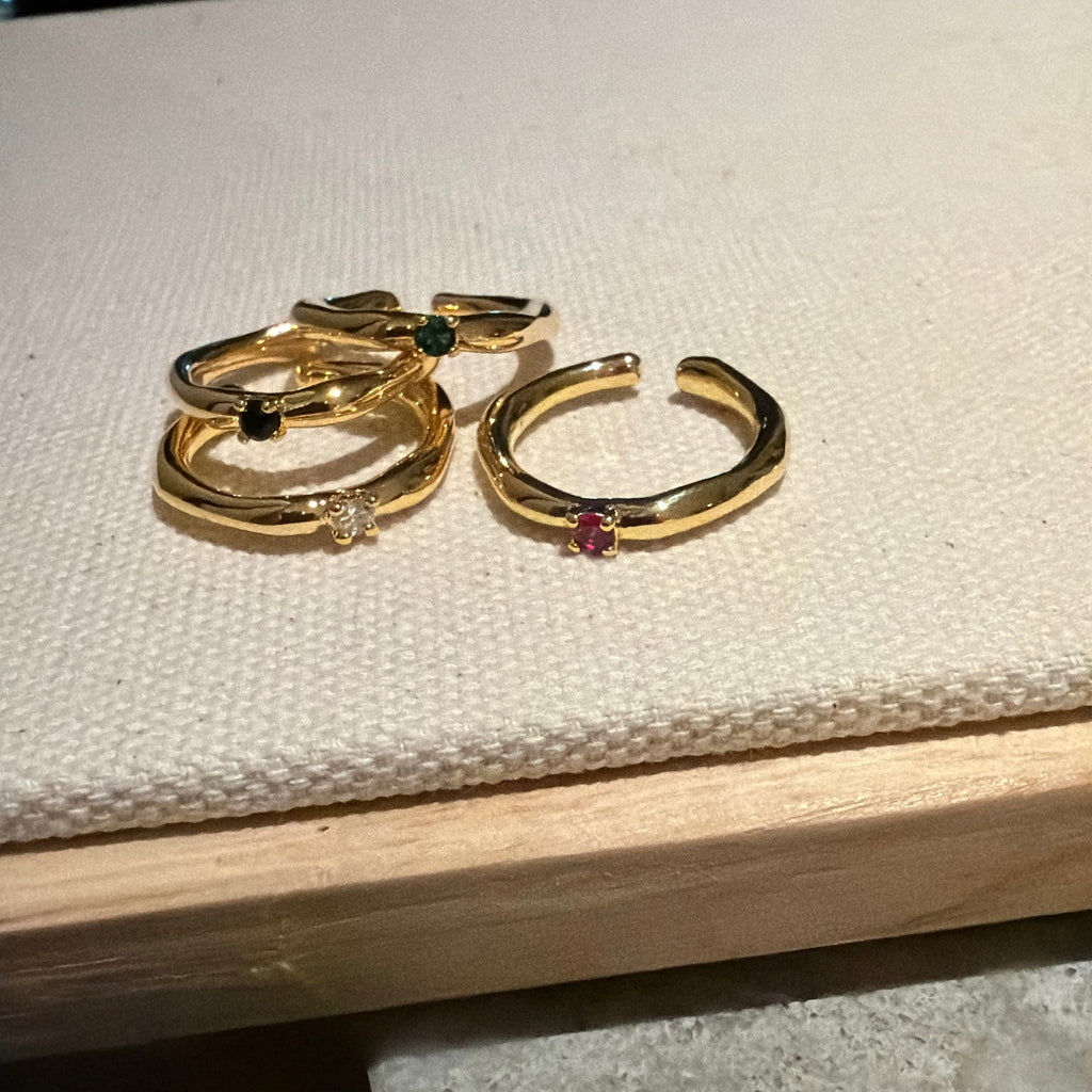 Trillion CZ Ring