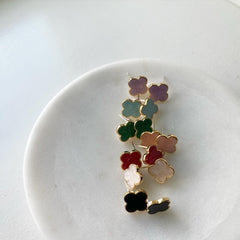 Clover Leaf Pantone Stud Earrings