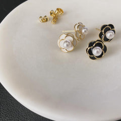 Coco Camellia Teeny Earrings