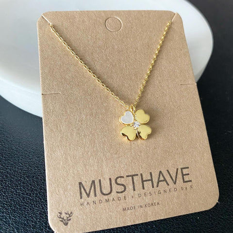 Clover (MOP) Lucky in Love Necklace