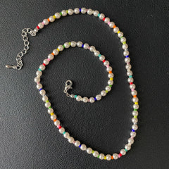 Sunny Day Rainbow Pearl Necklace