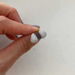 Pavé Mini Teardrop Earrings