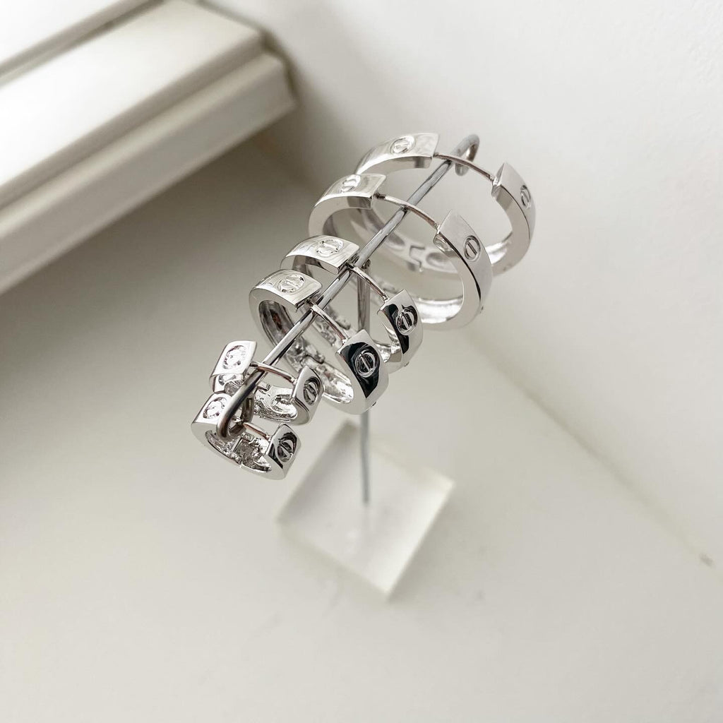 LOVE-ly CZ Hoop Earrings