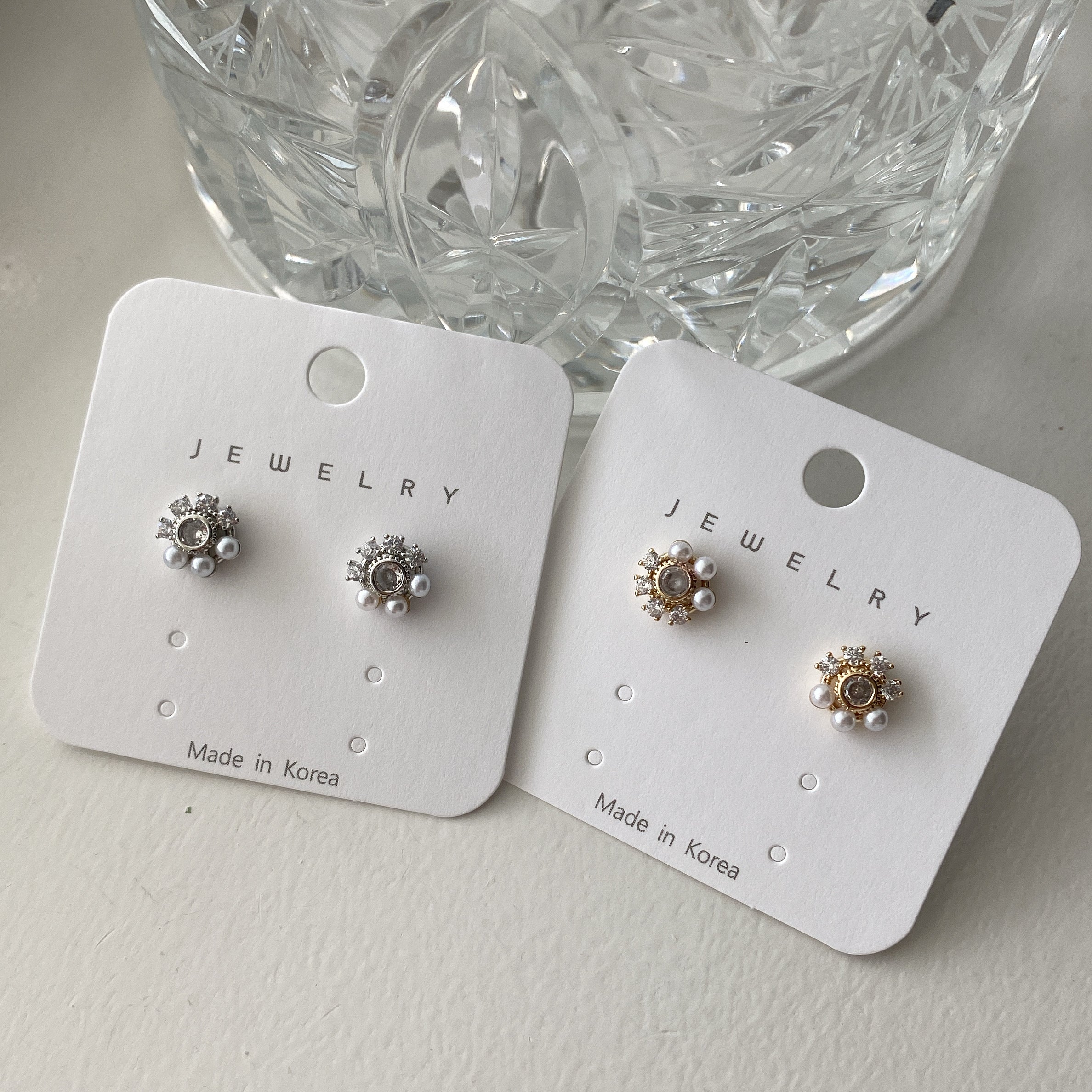 Pearl Eclipse Teeny Earrings