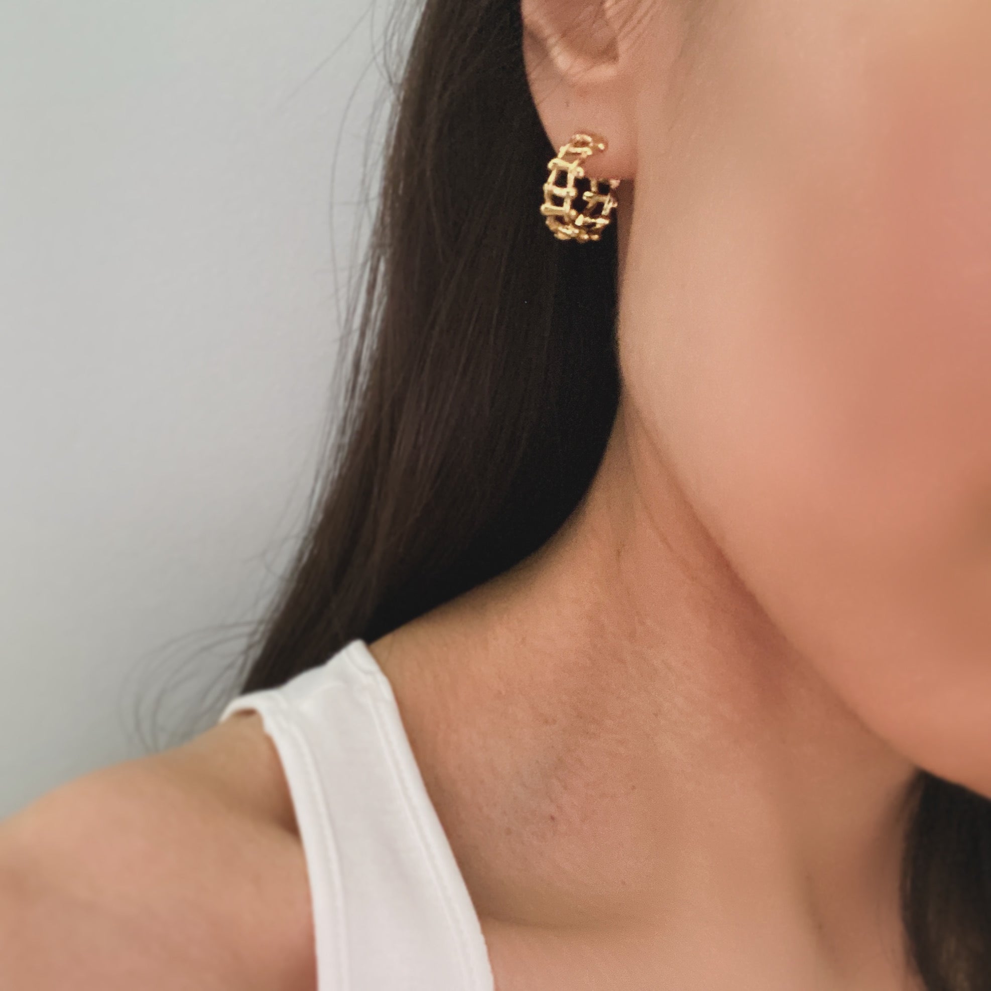 Ladder Hoop Earrings