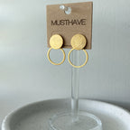 Circle Door Knocker Earrings