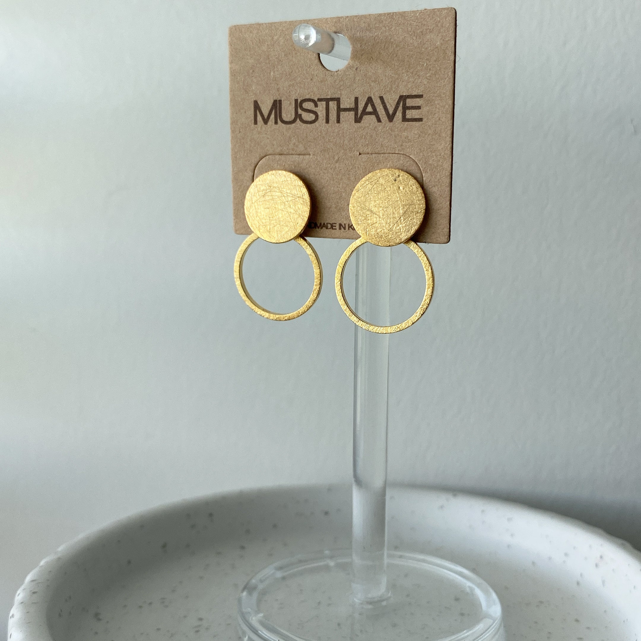 Circle Door Knocker Earrings