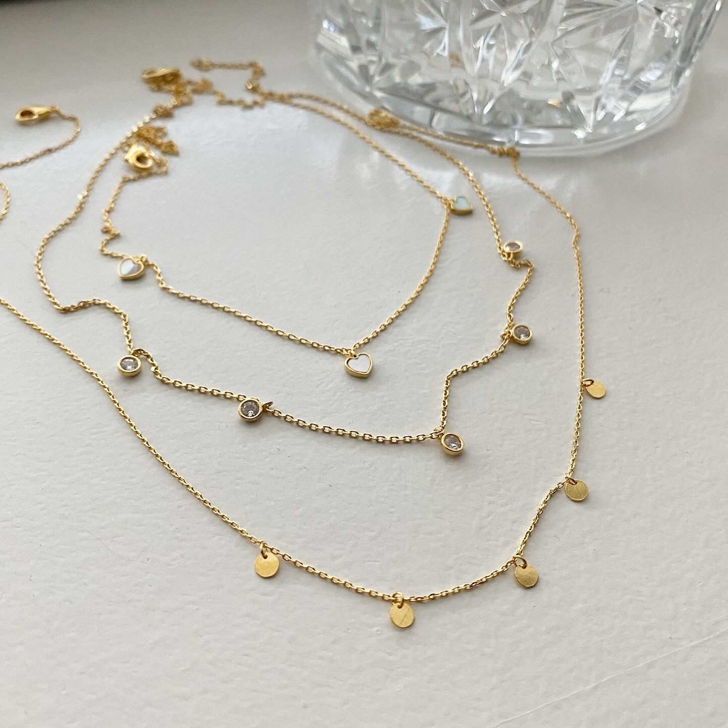Dangling Hearts Necklace