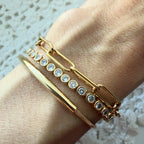 Curved Tube Bar Bracelet