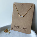Bending Baguette Necklace