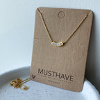 Bending Baguette Necklace