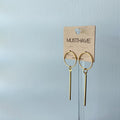 Hoop Bar Drop Earrings