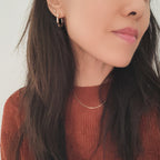 Scallop Hoop Earrings